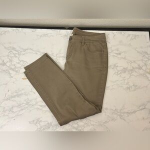 Style & Co Denim Jeans Size 8P Petite Curvy Skinny Leg Stretch Tan Brown